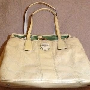 All White Coach Purse
